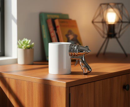 Lazerinio pistoleto puodelis