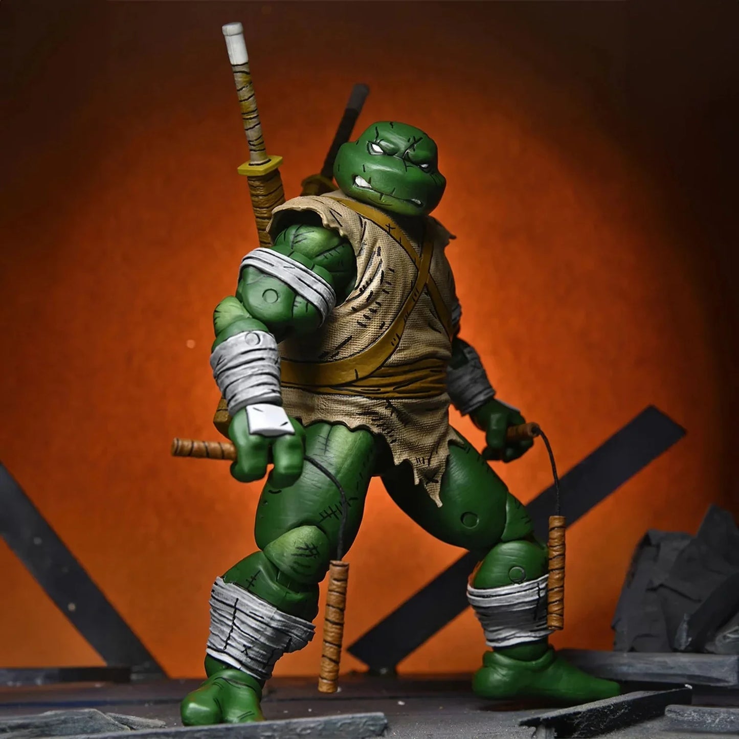 teenage mutant ninja turtles mirage comics 7 scale action figure michelangelo the wanderer neca