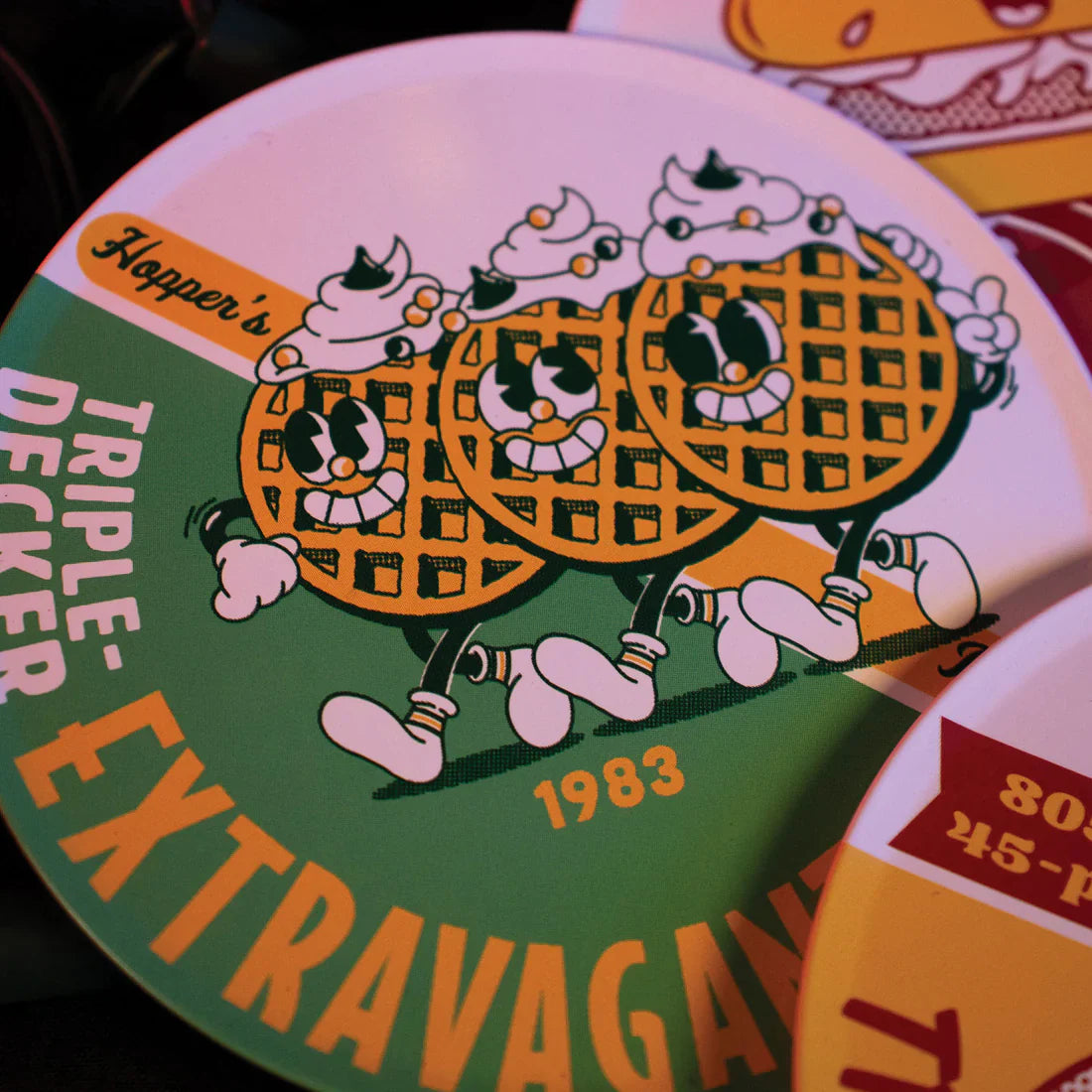 stranger things set of 4 coasters fanattik