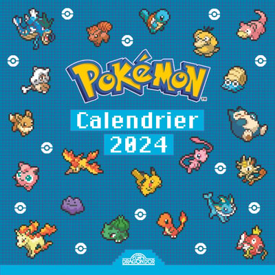 POKEMON Le calendrier Pixel Art 2024