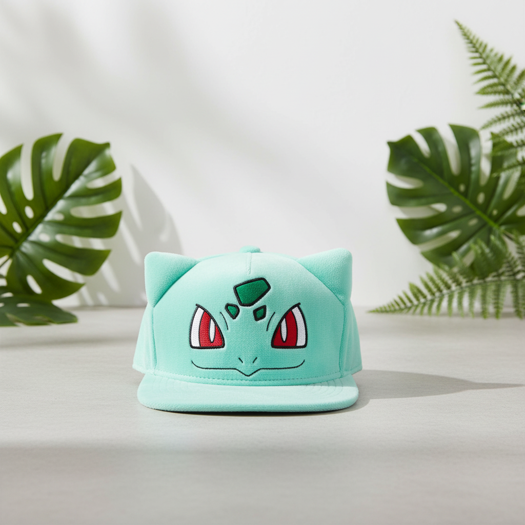Plyšová kšiltovka Bulbasaur Snapback
