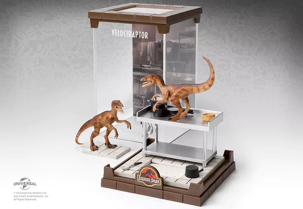 Jurský park Dioráma - Velociraptor 