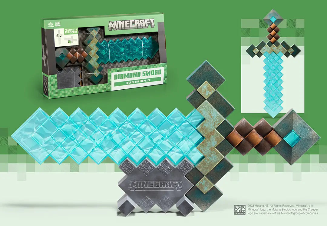 epee diamant replique collector minecraft noble collection