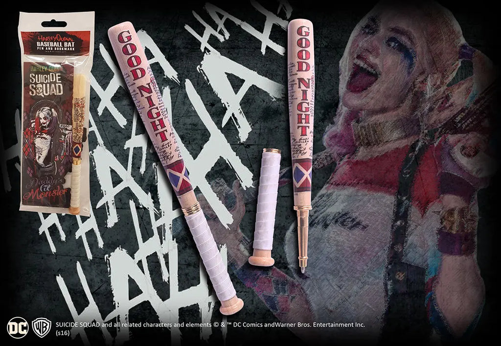 Pero a záložka s baseballovou pálkou Sebevražedný oddíl - Harley Quinn