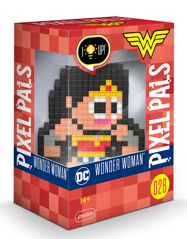 PIXEL PALS Light Up Collectible Figures Wonder Woman