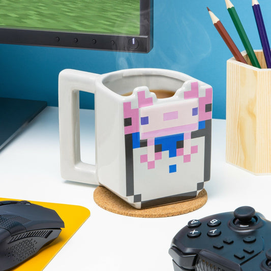 Mug 3D Minecraft - Axolotl