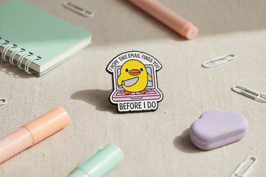 Pin’s Canard Jaune « I don’t give a Duck »