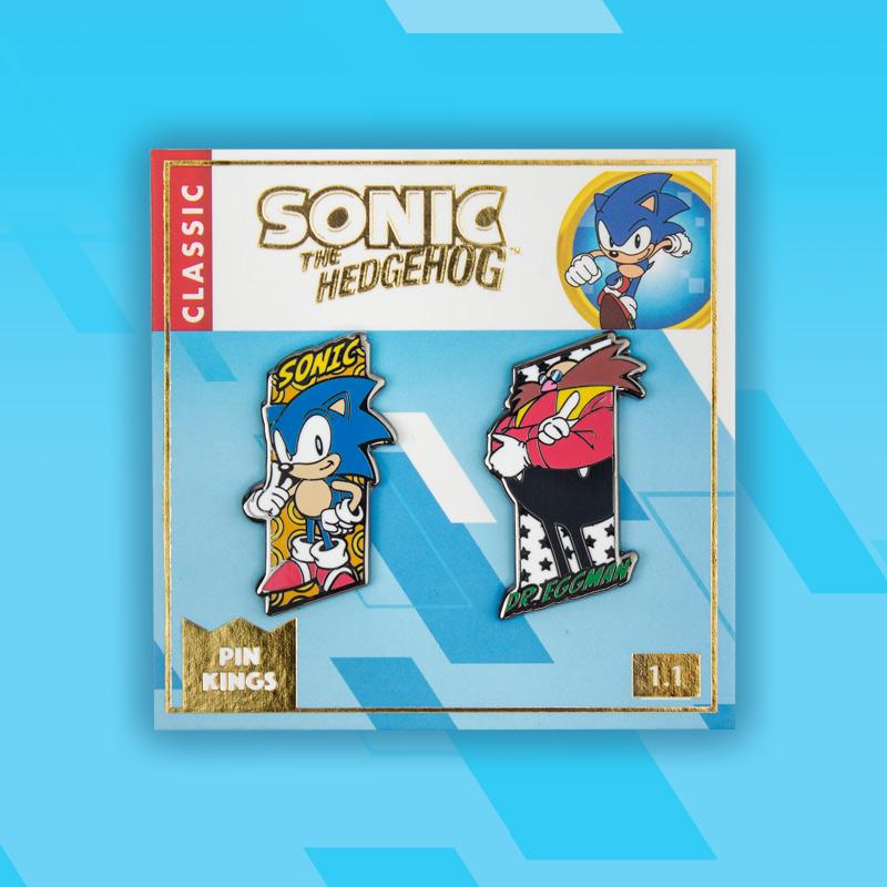 Pin's Sonic le Hérisson Set 1.1 Sonic & Dr Robotnik Pin Kings Numskull Funko