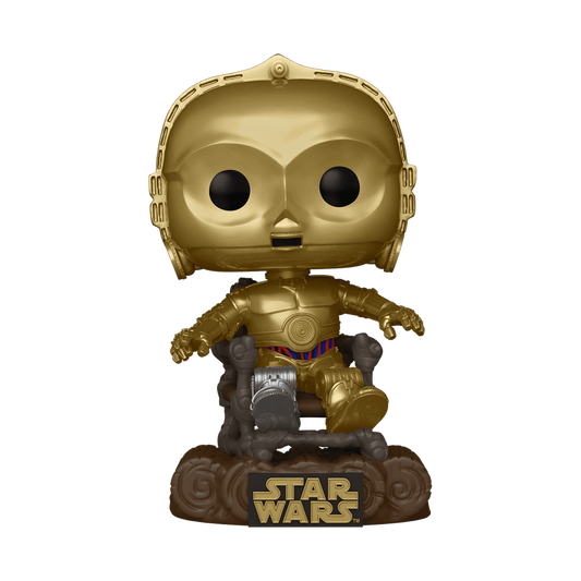 STAR WARS 6 40EME ANNIVERSAIRE Funko POP N° 609 C3PO sur Chaise Funko