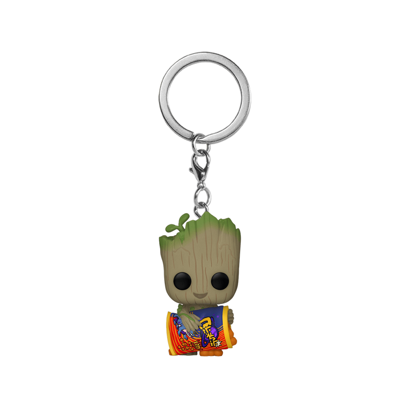 pop keychain groot avec cheese puffs