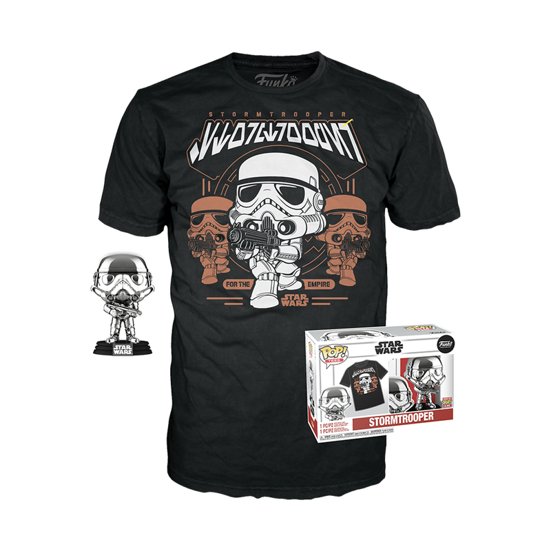 Stormtrooper "Chrome" - Pop! & Tee