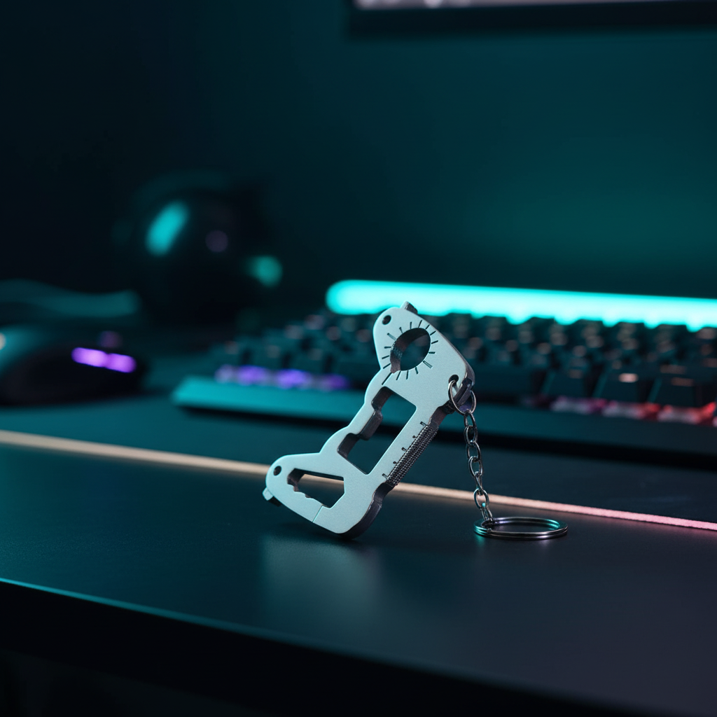 Multifunktionaler Gamecontroller-Schlüsselanhänger