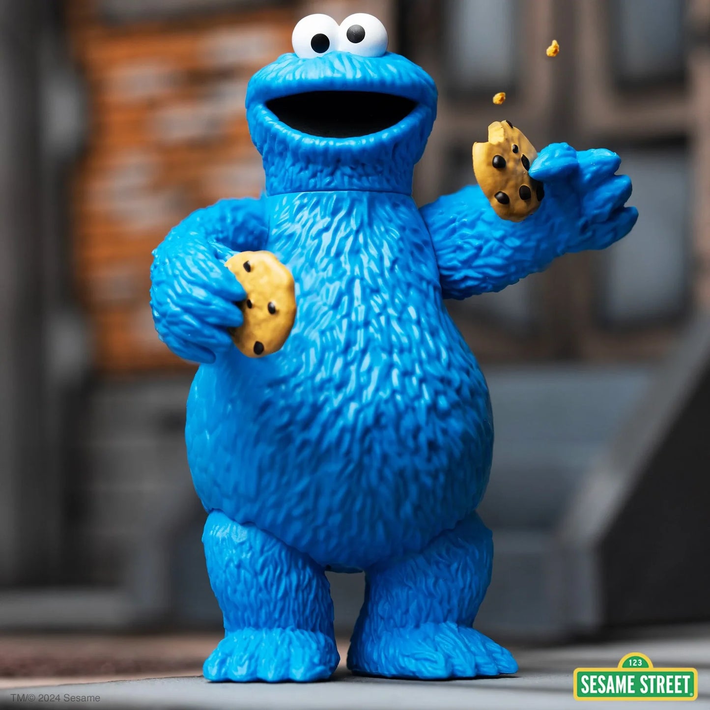 sesame street reaction figures wave 2 cookie monster super7