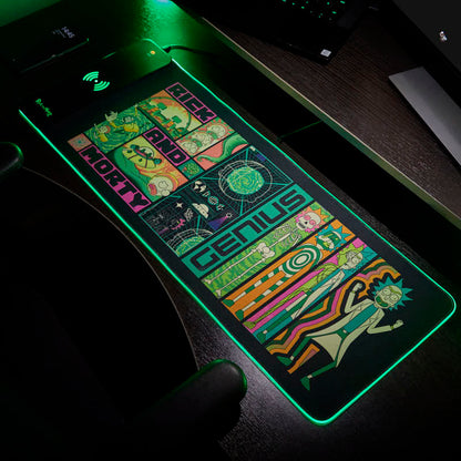 Rick and Morty – Übergroße Gaming-Matte und mobiles Ladegerät
