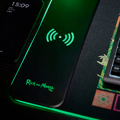 Rick and Morty – Übergroße Gaming-Matte und mobiles Ladegerät