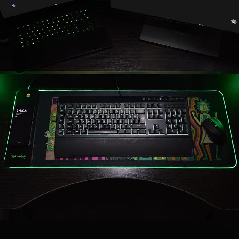 Rick and Morty – Übergroße Gaming-Matte und mobiles Ladegerät