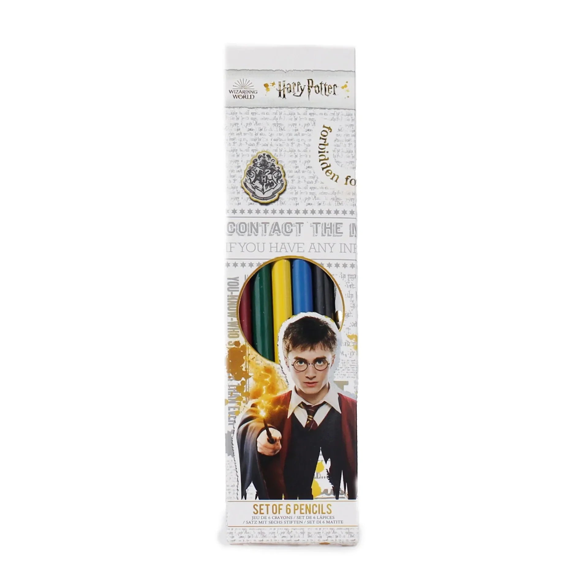 Set di 6 matite grigie di Harry Potter - Case 