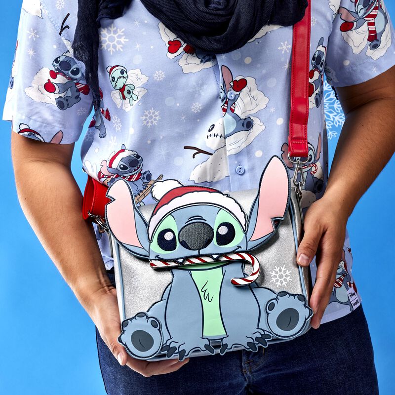 Lilo a Stitch vánoční cosplay crossbody taška 