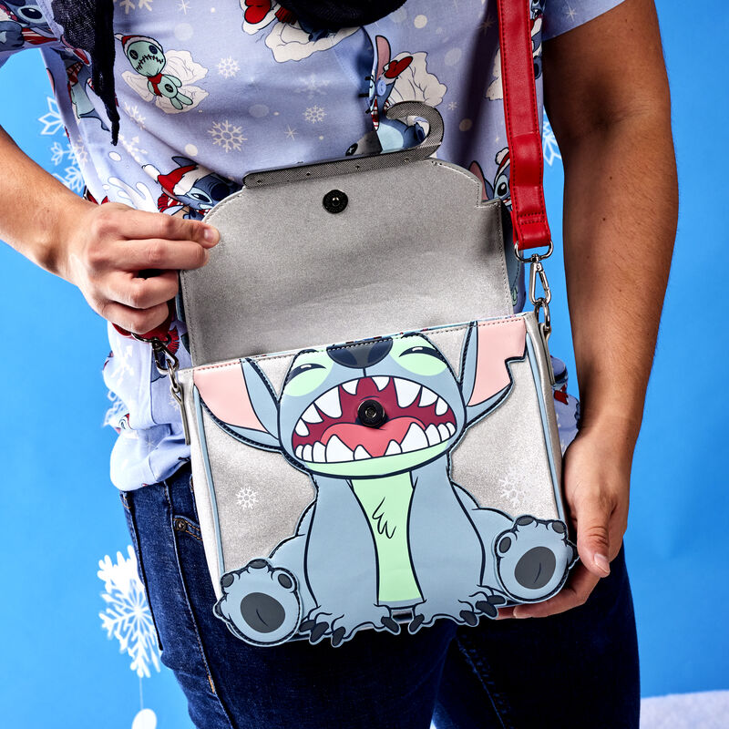 Lilo a Stitch vánoční cosplay crossbody taška 