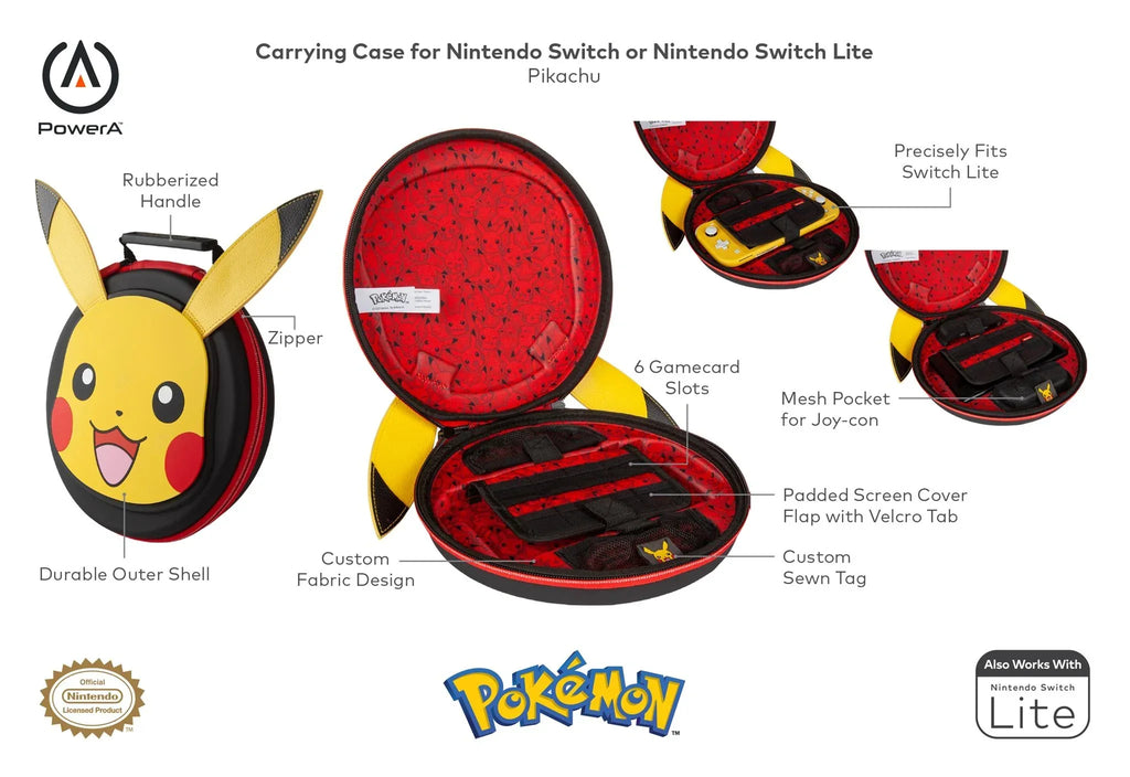 Cestovní pouzdro na Switch Pokémon - Pikachu