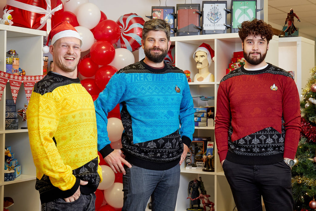 Pulover galben de Crăciun Star Trek