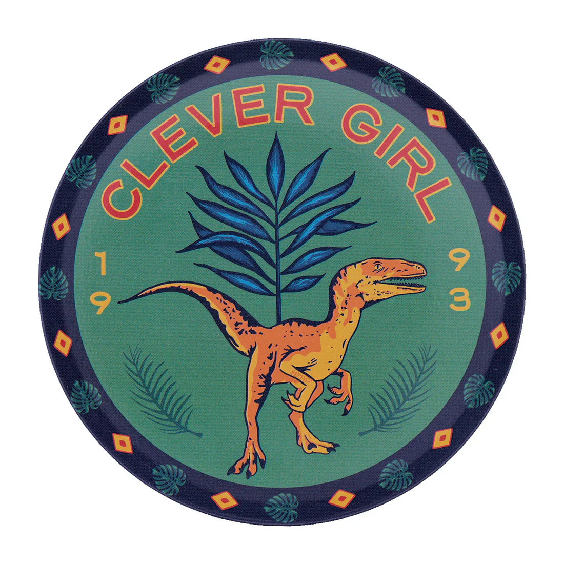 jurassic park set of 4 printed metal drinks coasters fanattik