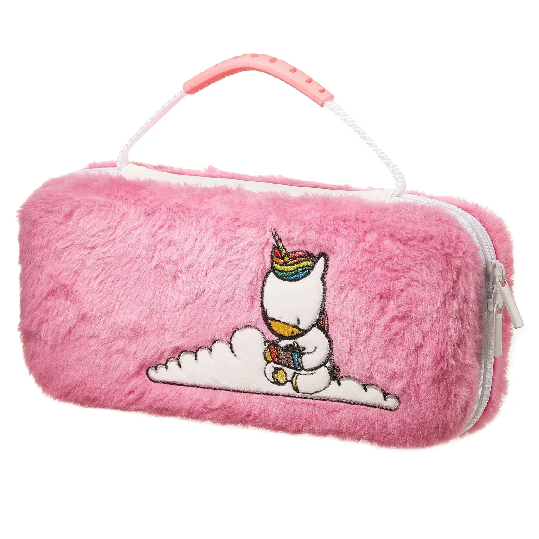 Étui Nintendo Switch - Licorne Fluffy Rose