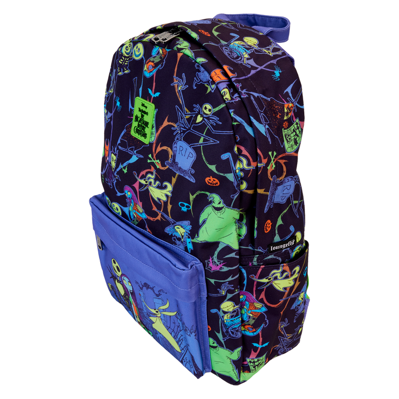 Sac à dos L'Étrange Noël de Monsieur Jack - Neon Glow All-Over Print Nylon