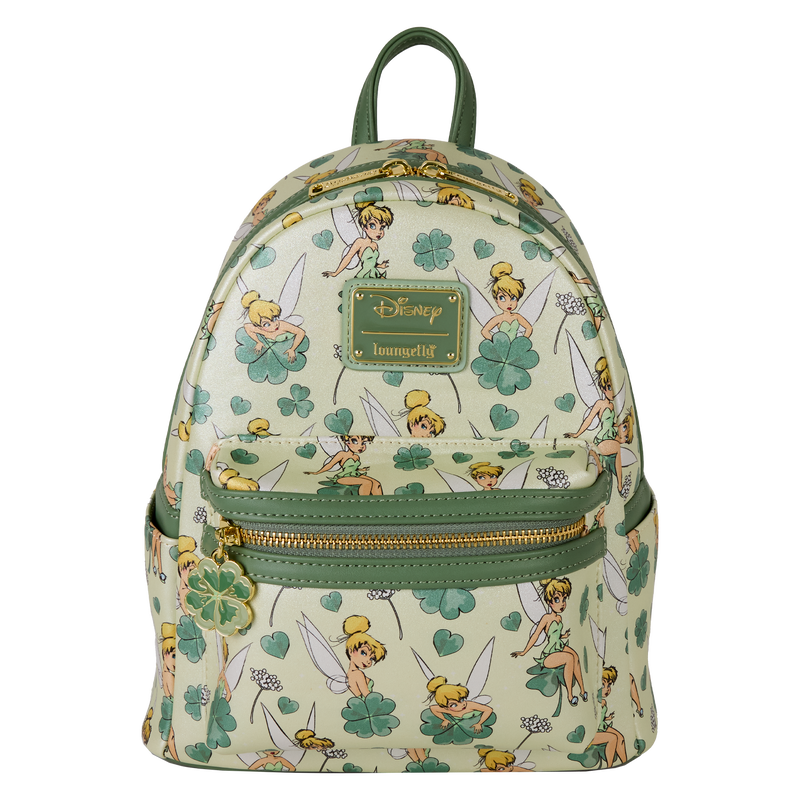 peter pan tinker bell clover all over print mini backpack loungefly