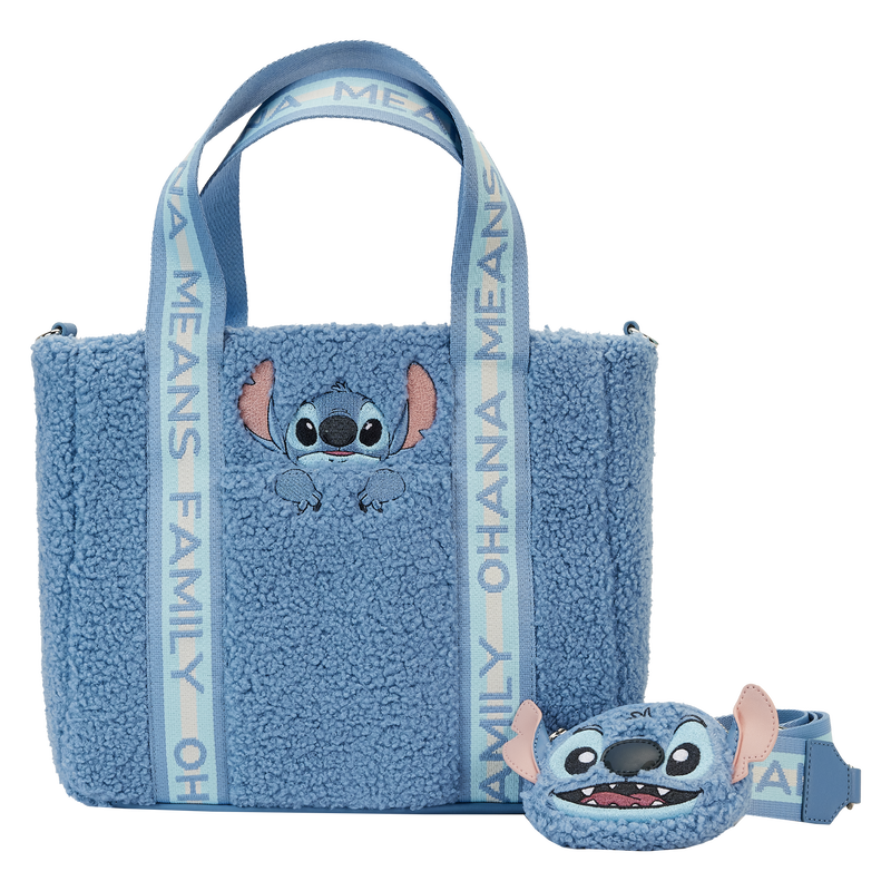 Lilo og Stitch Toteveske med Myntpung - Stitch "Sherpa"