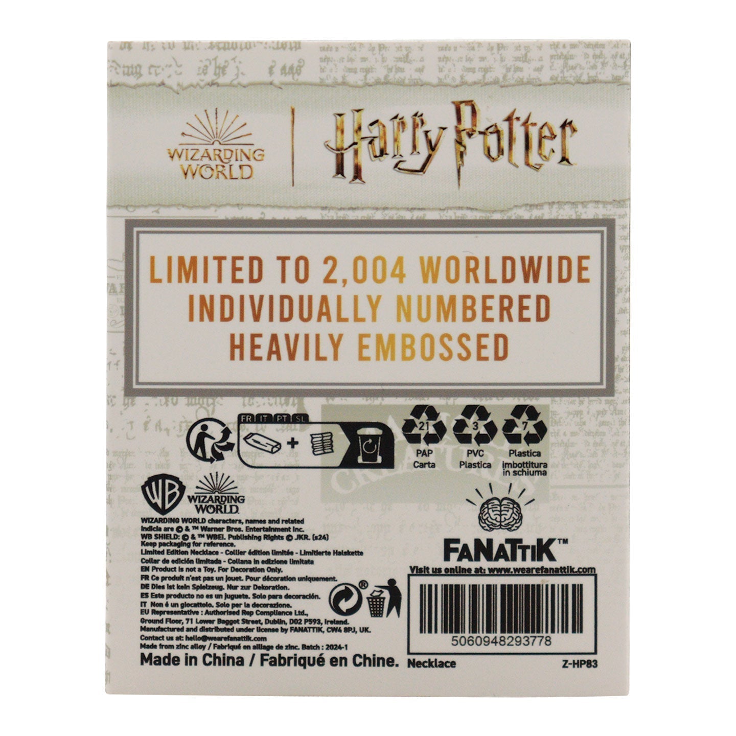 Náhrdelník Harry Potter - Vězení z Azkabanu