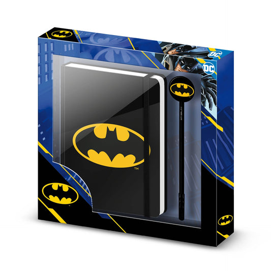 DC Comics Batman-Coffret Cadeau avec Journal et Stylo
