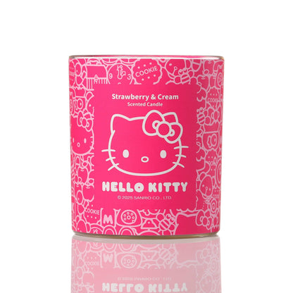 Originale Hello Kitty Duftkerze mit Erdbeer-Sahne-Duft