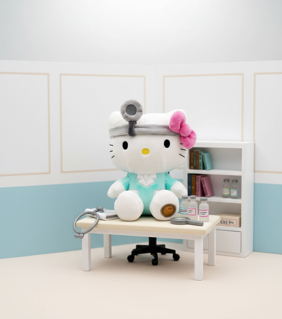 Pluszowy Doktor Hello Kitty