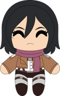 Chibi Mikasa Plush (9in)
