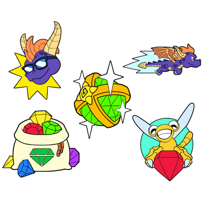 Spyro Pin-Set