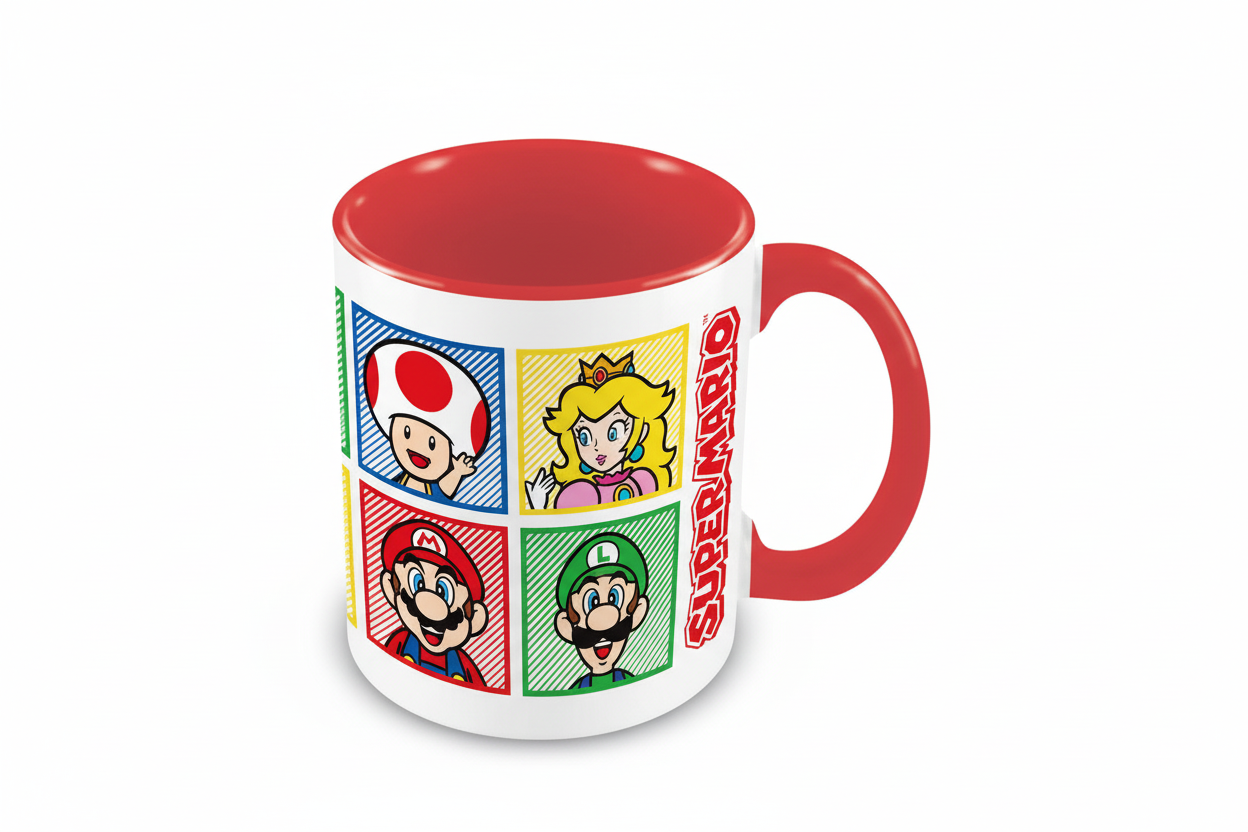 Super Mario Tasse – Mario, Luigi, Toad und Peach