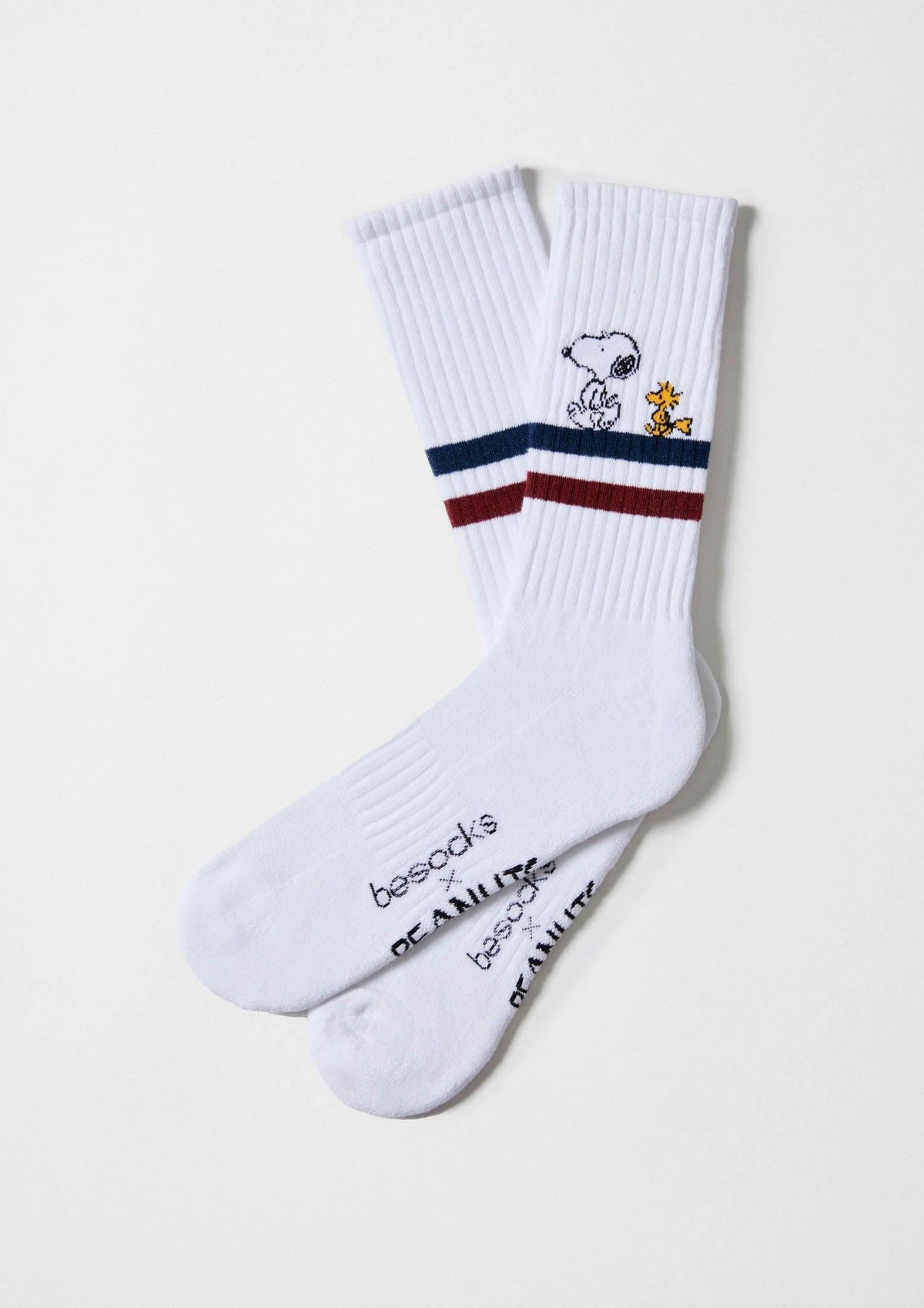 Chaussettes de sport BeSnoopy Stripes Blanc – Besocks