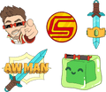 CaptainSparklez Pin Set