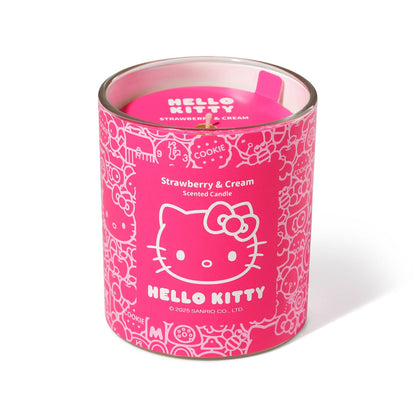 Originale Hello Kitty Duftkerze mit Erdbeer-Sahne-Duft