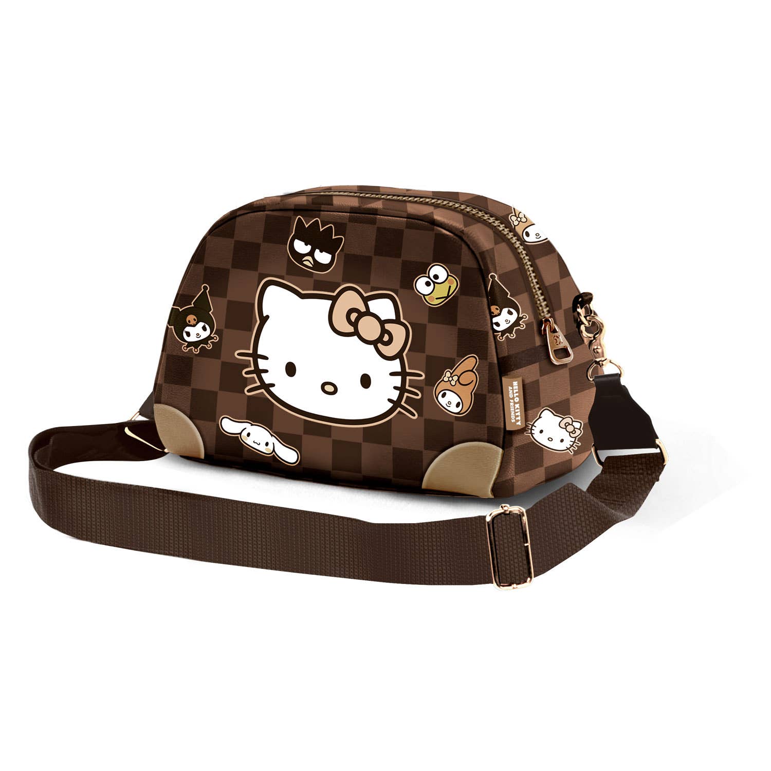 Hello Kitty Squares-Sac à Bandoulière Bowling Lite