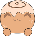 Cinnamon Bun Slimecicle Sticker (6in)