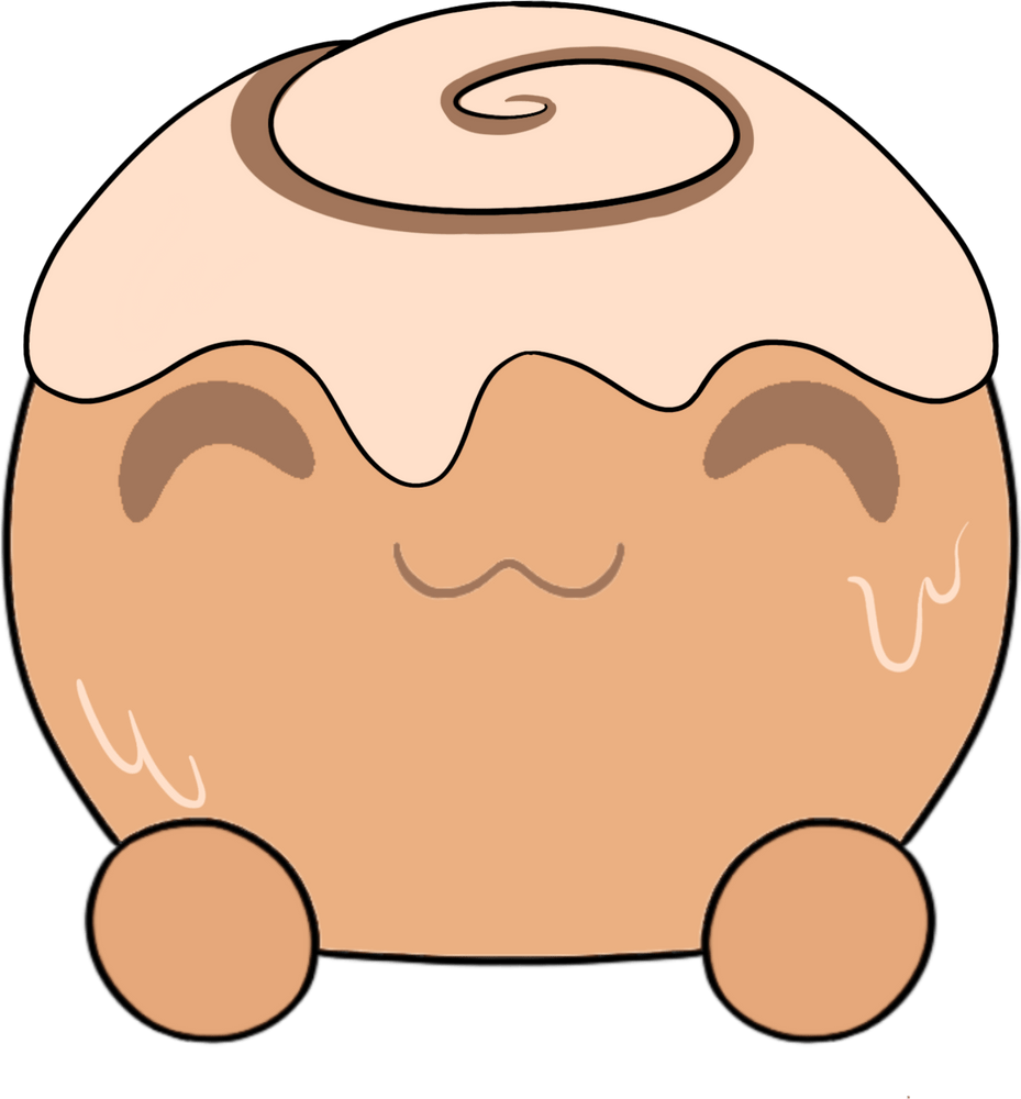 Zimtschnecken-Slimecicle-Aufkleber (15 cm)
