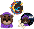 CoryxKenshin x FNAF Pin Set