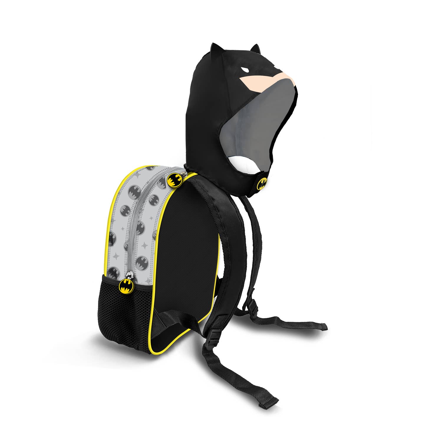 DC Comics Batman Chibi-Sac à dos à Capuche Hood, Gris