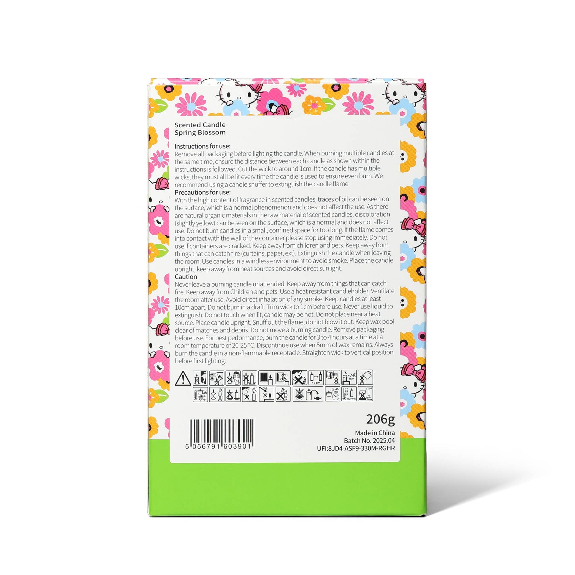 Hello Kitty Seasons scented candle, Spring Flower, 3D lid
