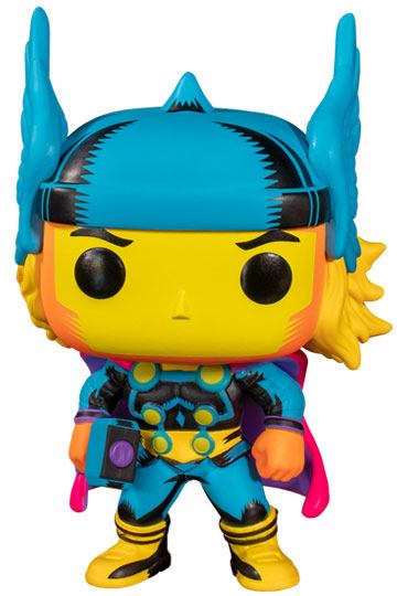 marvel funko pop marvel black light thor