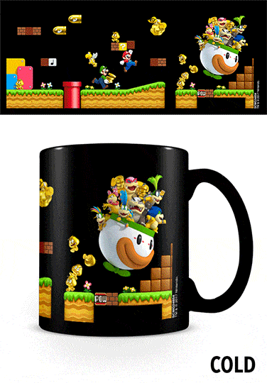 Mario Bros. Termoreaktív Bögre - Gold Coin Rush 
