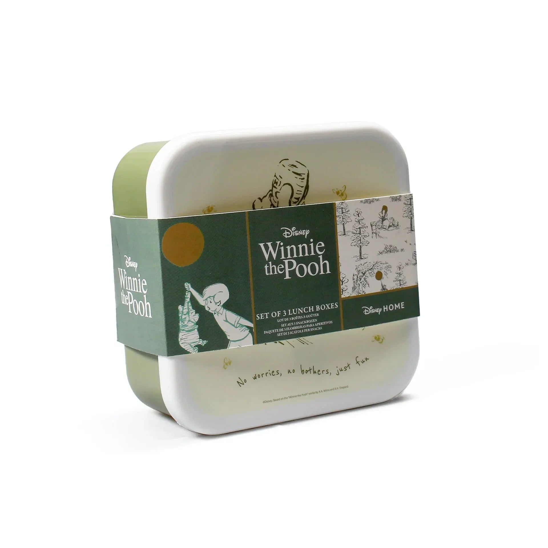 3er-Set Winnie Puuh Snackboxen