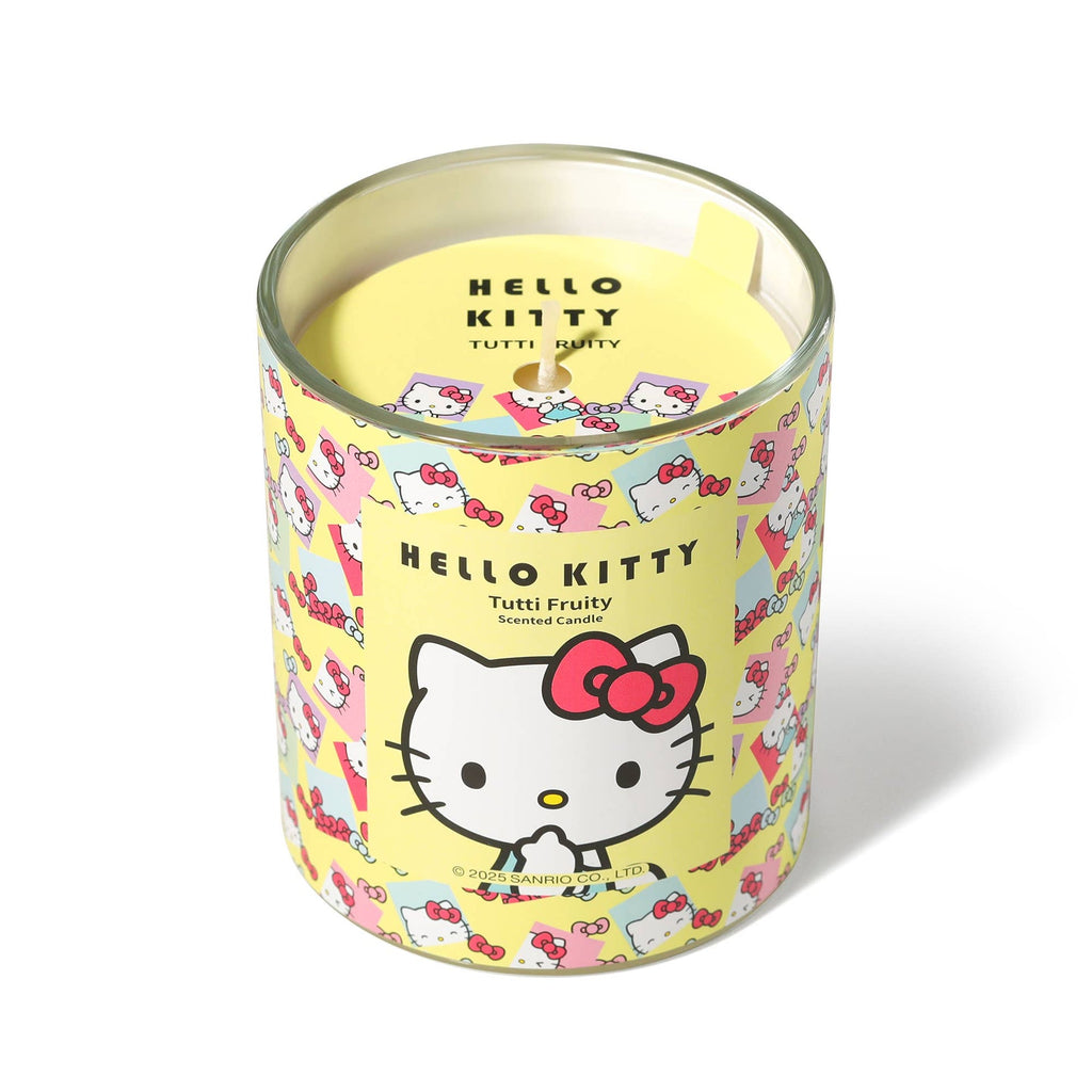 Hello Kitty Original Print Yellow Candle, Tutti Frutti Perfume